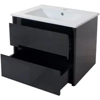 MCW Waschbeckenunterschrank, Schwarz