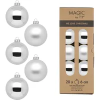 Inge-Glas® Christbaumkugeln Weihnachtskugeln Glas Ø 6 cm 20 Stück