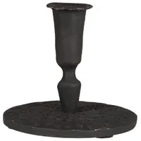 Ib laursen Kerzenhalter für dünne Kerze mit Blockmuster handgefertigt,