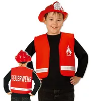 Party-Chic Feuerwehr Kostüm Kinder 104