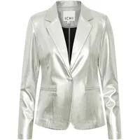 ICHI Kurzblazer IHKATE METALLIC BL schicker Blazer mit Metalloptik