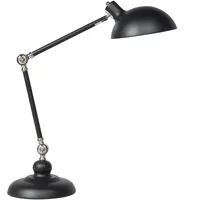 Beliani Schreibtischlampe MERAMEC verstellbar Metall Schwarz