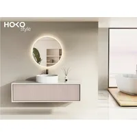PonteSino HOKO LED Wandspiegel Rund 80 cm Anti-fog Uhr