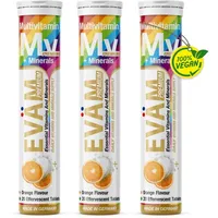 Eväm Multivitamin Minerals Brausetabletten 10 Vitaminen +5 Brausetabletten 3x