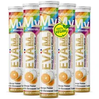 Eväm Multivitamin Minerals Brausetabletten 10 Vitaminen +5 Mineralien 5x