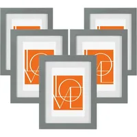 Woltu Bilderrahmen modern grau 30x40 cm 5 St.