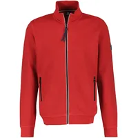 Lerros Sweatjacke mit Stehkragen rot