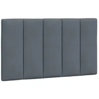 VidaXL Kopfteil-Kissen Dunkelgrau 90 cm Samt