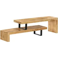 VidaXL TV-Lowboard Massivholz Mango - Braun
