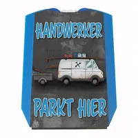 Speecheese Hier parkt EIN Handwerker Parkscheibe mit Zwei Einkaufswagenchips