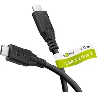 Goobay USB-C Kabel 100 W Schnellladekabel 10 Gbits Datenübertragung