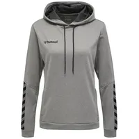 Hummel Damen Hmlauthentic Poly Hoodie, Grey Melange, L