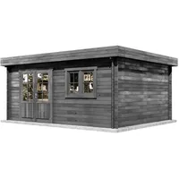Alpholz Gartenhaus Spree-28 5,20 x 4,20 m Grau