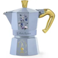Bialetti Moka Express Bridgerton 3 Tassen himmelblau