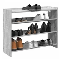VidaXL Schuhregal Grau Sonoma 80x25x62 cm Holzwerkstoff