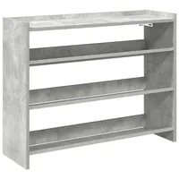 VidaXL Schuhregal Betongrau 80x25x62 cm Holzwerkstoff