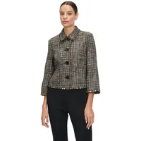 Betty Barclay Casual-Blazer mit Fransen Schwarz/Braun,44