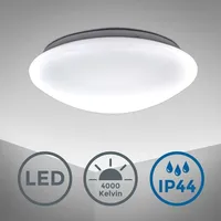 B.K.Licht Deckenleuchte Ø27,8 cm - Weiß