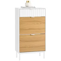 SoBuy Schuhkipper 60 x 110 x 35 cm weiß