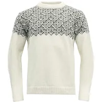 Devold Bjørnøya Wool Pullover Offwhite / Ink XS