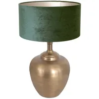 Steinhauer Tischleuchte Schreibtischleuchte Beistelllampe Schlafzimmerlampe Grün H 39 cm