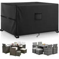 Luxuskollektion Gartenmöbel Abdeckung 135x135x74cm Wasserdicht Winddicht UV-Beständig 420D Heavy
