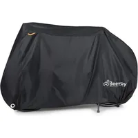 Luxuskollektion Fahrradabdeckung wasserdicht 210D Oxford-Gewebe Beutel XXL Schwarz/Silber