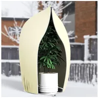 Luxuskollektion Winterschutz Pflanzendecke 80x100 cm mit Reißverschluss & Zugband