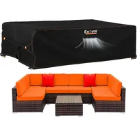 Luxuskollektion Enzeno Gartenmöbel Abdeckung 270x180x94cm, Wasserdichte Abdeckplane Outdoor Tischabdeckung