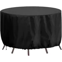 Luxuskollektion Gartenmöbel-Abdeckung wasserdicht 180x80 cm Oxford-Gewebe Schwarz - Schwarz