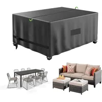 Luxuskollektion Wasserdichte Gartenmöbelabdeckung für Tisch und Stuhlset 150x90x75cm