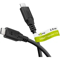 Goobay 74193 - USB 4 USB-Kabel 2,0 m schwarz,