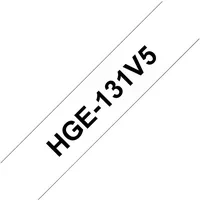 Brother Original DirectLabel schwarz auf Transparent Laminat HGE131V5