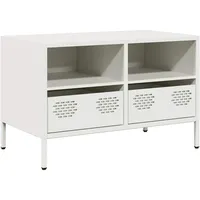 VidaXL TV-Schrank Weiß 68x39x43,5 cm Kaltgewalzter Stahl