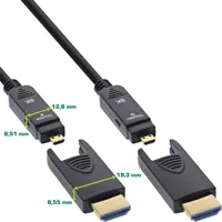 InLine HDMI AOC Kabel, Ultra High Speed HDMI 8K4K,