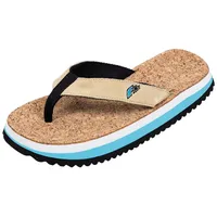 F2 Herren Schuhe Beach Slipper Flip Flops 44/45 Blau/Beige