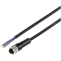 TRU Components TC-12833080 Sensor-/Aktor-Anschlussleitung M12 Kupplung, gerade 5 m