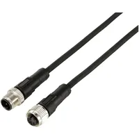 TRU Components TC-12833104 Sensor-Aktor-Verlängerungsleitung M12 Stecker gerade auf Kupplung