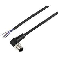 TRU Components TC-12833144 Sensor-/Aktor-Anschlussleitung M12 Stecker, gewinkelt 10 m