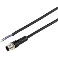 TRU Components TC-12833172 Sensor-/Aktor-Anschlussleitung M12 Stecker, gerade 2 m