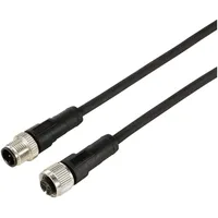 TRU Components TC-12833012 Sensor-Aktor-Verlängerungsleitung M12 Stecker gerade auf Kupplung