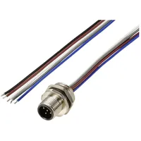TRU Components TC-12833036 Sensor/Aktor Einbaustecker M12 Stecker, Einbau 0.5