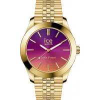 ICE-Watch 023792 Damenuhr Ice Steel Solar S Gold Night