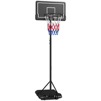 Sportnow Basketballkorb mit Ständer Höhenverstellbarer Basketballständer mit Rollen und