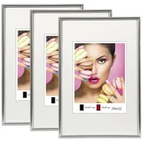 Ideal Trend Bilderrahmen Photo Style Silber 21x29,7 cm 3er