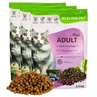 Lecker.Pet Mia's Adult Herzhaftes Geflügel 7,5 kg