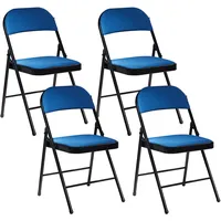 Beliani Klappstuhl 4er Set SPARKS Blau