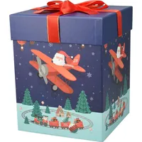 Home Styling Collection Geschenkboxen Dunkelblau, Papier, 20x26x20 cm, 2er-Set
