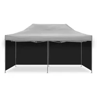 Tourtecs 4 Pavillon Seitenwände schwarz / Zeltwände für Rennzelt