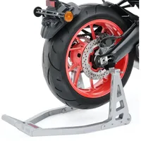 ConStands - Motorrad Montageständer Kompatibel mit Silber Motorradständer Hinterrad